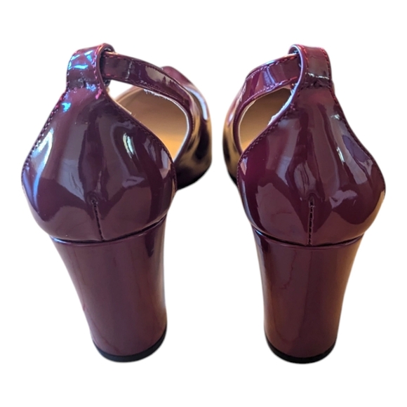 MERRORI Women's Pumps Chunky High Heel Pumps Pointed Toe Sz 9.5 - Picture 8 of 12